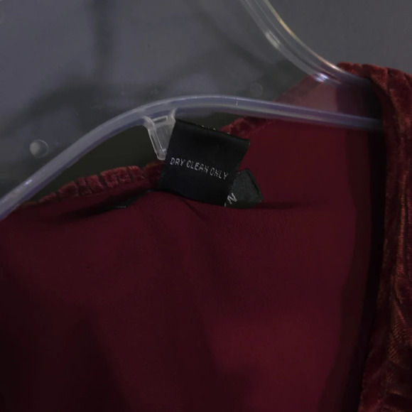 Anne Carson Velvet Burnout  Ruffle Blouse Size Med VTG WhimsiGoth 90s Y2K - Picture 4 of 7